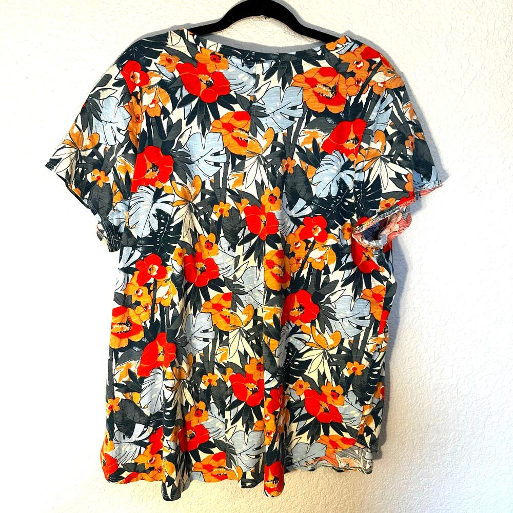 C&C California Floral Blouse 2X - Picture 2 of 5